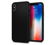 Etui Liquid Air Matte do iPhone X czarne - 386760 - zdjęcie 1